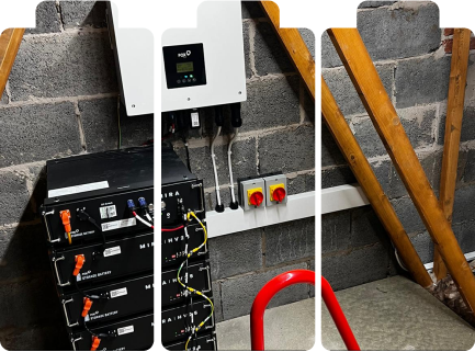 Home Battery Storage System On Building Facade