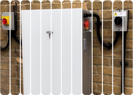 Close-up View Of Home Battery Storage System On Building Facade